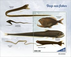 SIERRA LEONE- 2022 10- DEEP SEA FISHES II  1V
