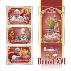 2023 02- GUINEA- POPE BENEDICT XVI  4V
