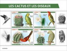 2023 06- CENTRAL AFRICA- CACTUS & BIRDS  4V