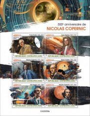 2024 02- CENTRAL AFRICAN- NICOLAUS COPERNICUS  6V