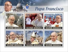 2024 02- GUINEA BISSAU- POPE FRANCIS  6V