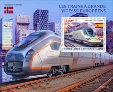 CENTRAL AFRICAN- 2022 10- EUROPEEN SPEED TRAINS 1V