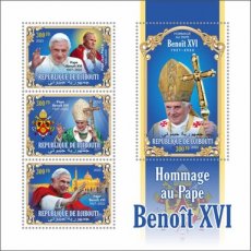 DJIBOUTI- 2023 03- POPE BENEDICT XVI  4V