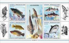 GUINEA- 2023 07- FISHES  4V