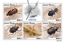 GUINEA BISSAU- 2023 01- INSECTS  5V