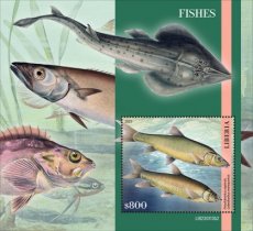 LIBERIA- 2023 08- FISHES II  1V