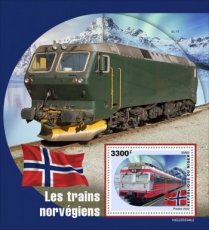 NIGER-2022/08- NORWEGIAN TRAINS II 1V