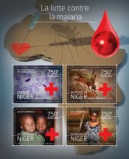 NIGER-2014/04- MALARIA CROIX ROUGE  4V