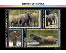 SIERRA LEONE- ELEPHANTS  4V