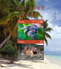 TUVALU 2018 05 COCONUT CRABS 2V
