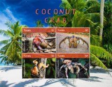 TUVALU 2018 05 COCONUT CRABS 4V