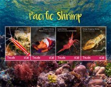 TUVALU 2018 05 PACIFIC SHRIMP 4V